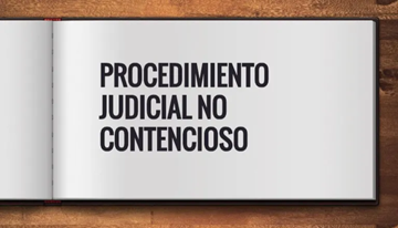 procedimiento judical no contencio